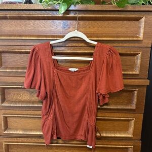 Lucky Brand Terracotta Blouse